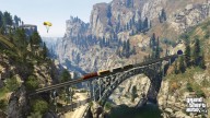 GTA5 025 Train Bridge Parachuting