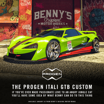 GTAOnline VehiclePoster 137 ItaliGTBCustom