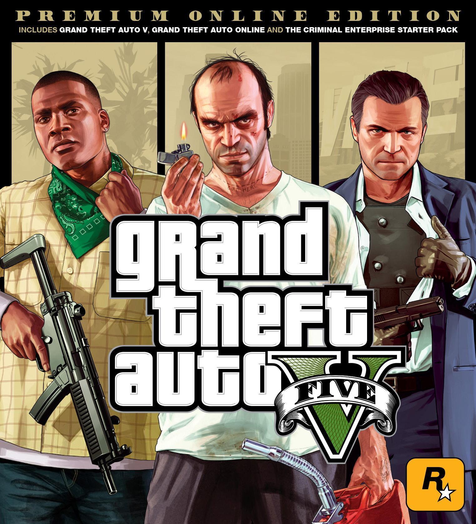 Grand Theft Auto V (2013) Xbox 360 Cover 