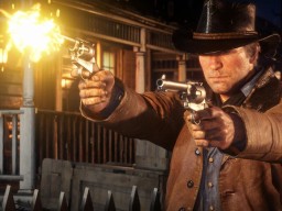 RedDead2 Trailer2 25 ArthurMorgan Revolver DualWielding