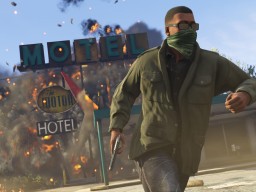 GTA5 NextGen 004 Franklin Explosion