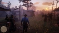 RedDead2 GameplayVideo ArthurMorgan Camp Sunset Radar