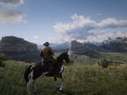 RedDead2 GameplayVideo ArthurMorgan Horse Canyon Radar