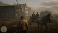 RedDead2 GameplayVideo ArthurMorgan Horse HorseCarriage Town Radar