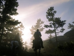 RedDead2 GameplayVideo ArthurMorgan Horse Landscape Forest