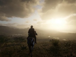 RedDead2 GameplayVideo ArthurMorgan Horse Landscape Radar