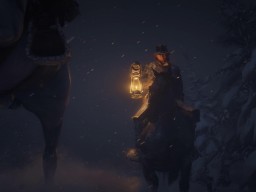 RedDead2 GameplayVideo ArthurMorgan Horse Snow