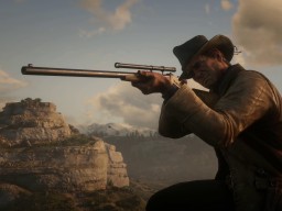 RedDead2 GameplayVideo ArthurMorgan SniperRifle Canyon