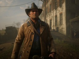 RedDead2 GameplayVideo ArthurMorgan Town