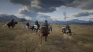 RedDead2 GameplayVideo DutchGang Horse Landscape Mountains