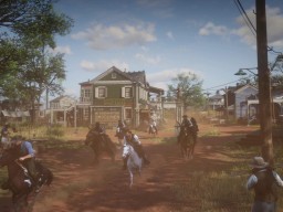 RedDead2 GameplayVideo DutchGang Town Horse