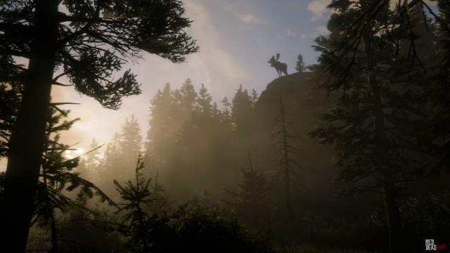 RedDead2 GameplayVideo Landscape Forest Moose