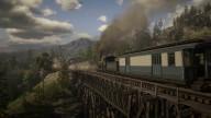RedDead2 GameplayVideo Train Bridge Landscape