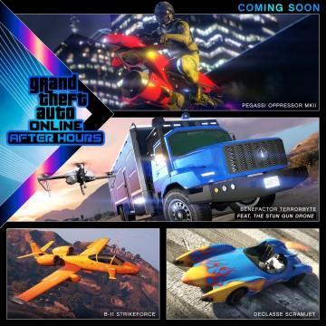 GTAOnline VehiclePoster 144 AfterHours Scramjet OppressorMKII Terrorbyte