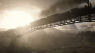 RDR2 GameplayVideoPart2 01 Train Bridge Landscape