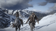 RDR2 GameplayVideoPart2 03 ArthurMorgan Horse Snow