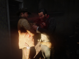 RDR2 GameplayVideoPart2 28 Radar ArthurMorgan Fight