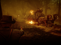 RDR2 GameplayVideoPart2 30 Radar ArthurMorgan DeadEye Horse HorseCarriage