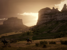 RDR2 GameplayVideoPart2 71 ArthurMorgan Canyon Horse Landscape
