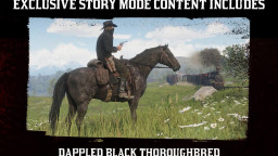 RDR2 Horses Thoroughbred DappledBlackThoroughbred