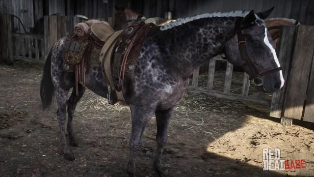 RDR2 Horses Thoroughbred DappledBlackThoroughbred 3