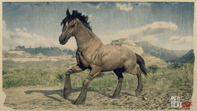 Tiger Striped Bay Mustang - RDR2 Horse