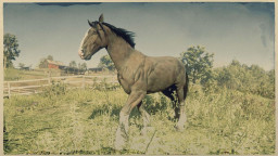 RDR2 Horses ShireHorse DarkBayShireHorse 2