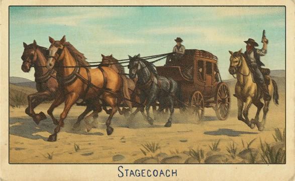 RDR2 CigaretteCards Vehicles 10 Stagecoach