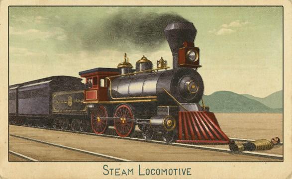 RDR2 CigaretteCards Vehicles 11 Train SteamLocomotive