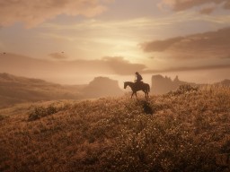 RDR2 Sunset Landscape