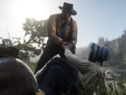 RDR2 ArthurMorgan Helping