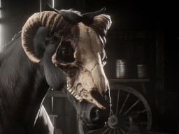RDR2 RedDeadOnline FrontierPursuits Death Ram Mask