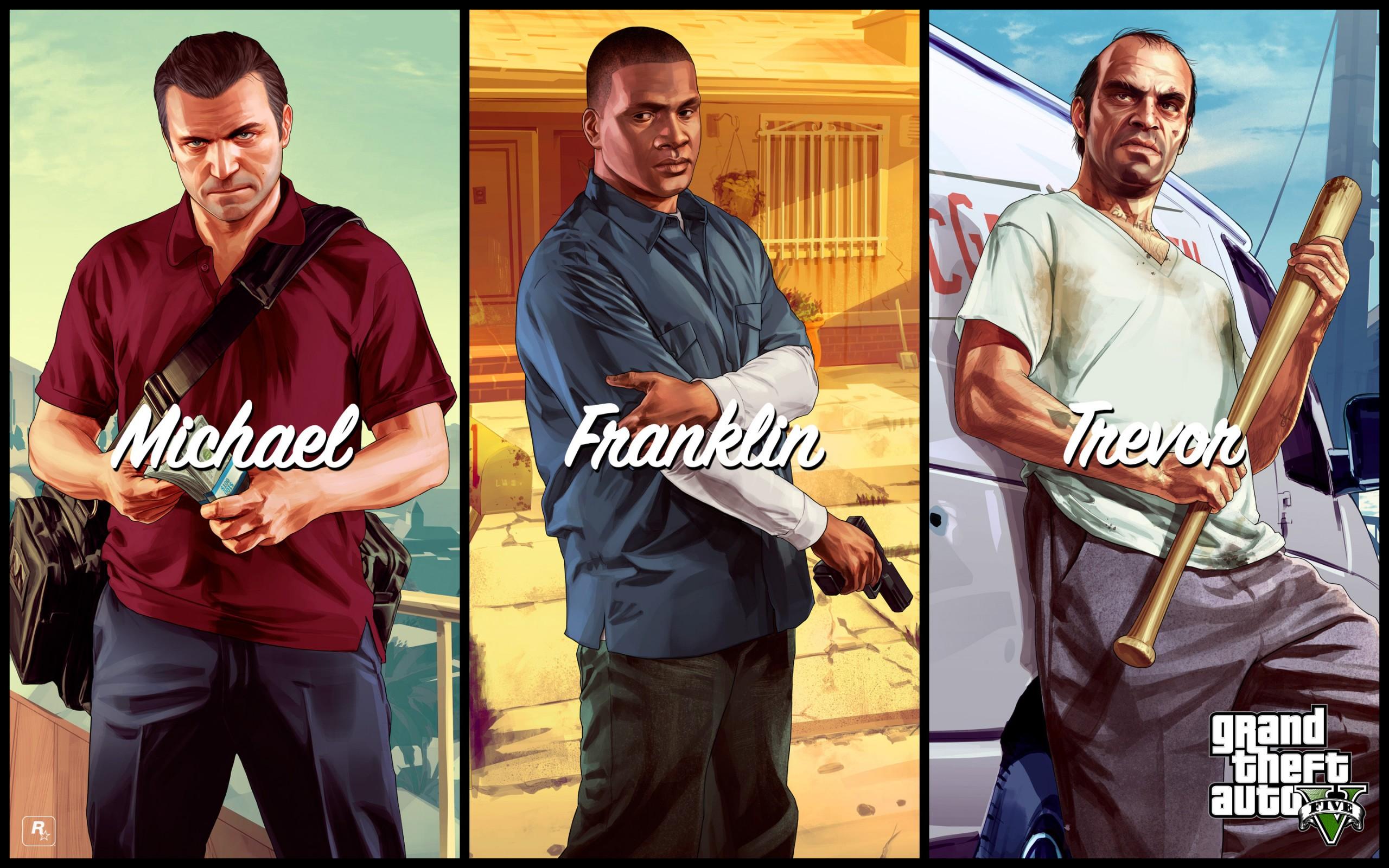 GTA 5 Story Mode Artworks Wallpapers Grand Theft Auto V