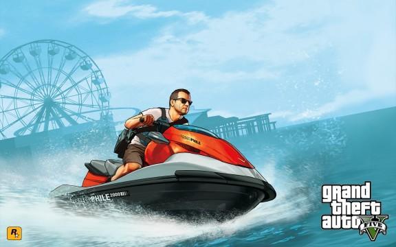GTA V Artwork Michael Jetski