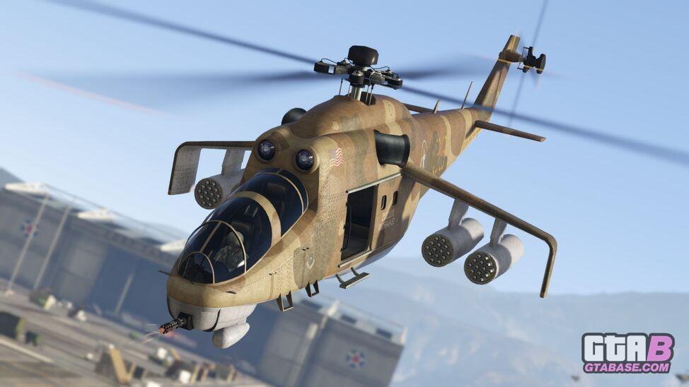 GTA 5 - Helicóptero de Combate SAVAGE Veículo NOVO DLC HEISTS 