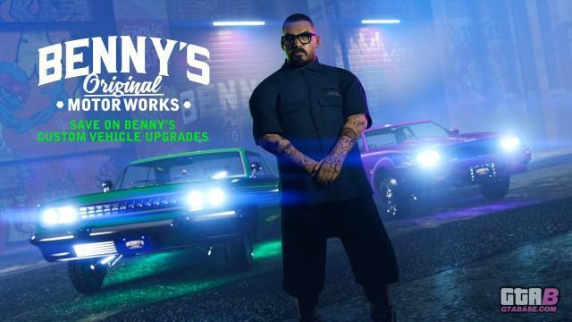 GTA Online: Benny's Vehicles Upgrades, Double Rewards on Contact Missions & more