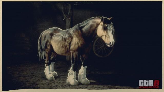 RDR2 Horse - Mealy Dapple Breton