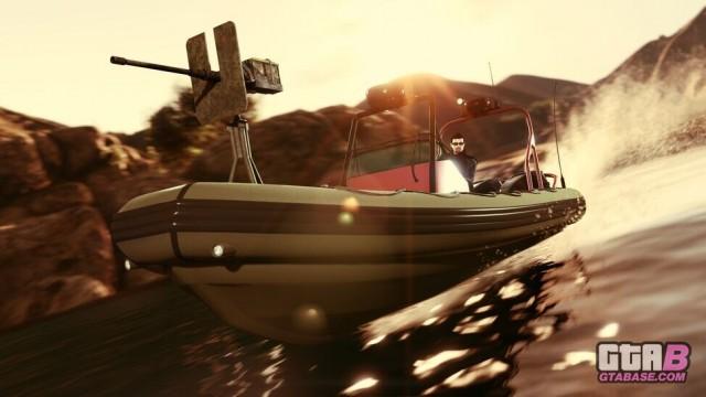 GTAOnline Vehicle WeaponizedDinghy Action