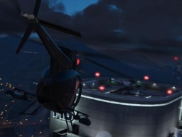 GTA5 236 Buzzard FIBHeadquarters Night