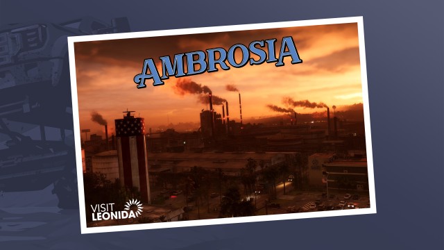 GTA 6 Map Locations Postcard - Ambrosia