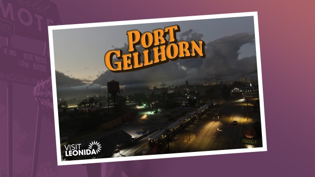 GTA 6 Map Locations Postcard - Port Gellhorn