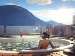 gtaonline mansions exterior hot tub