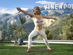gtaonline mansions exterior yoga area