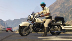 police bike action