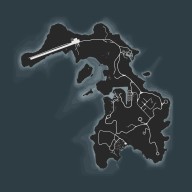 gta cayo perico map black white