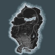 gta map black white in game