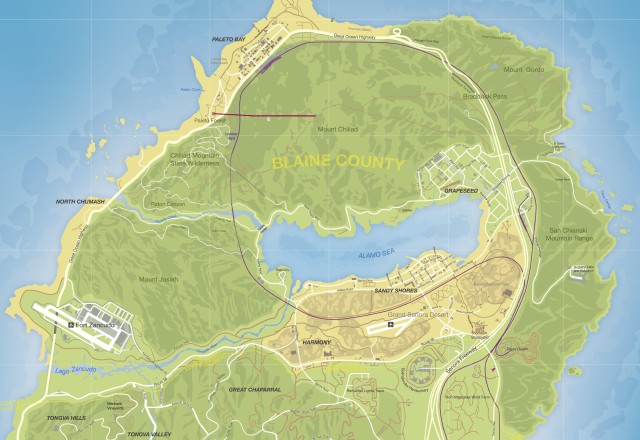 gta map blaine county street names