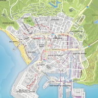 gta map los santos street names