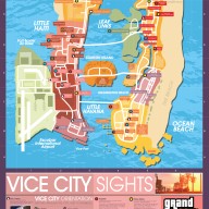 gta vice city map official poster