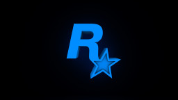 rockstar logo art glow north